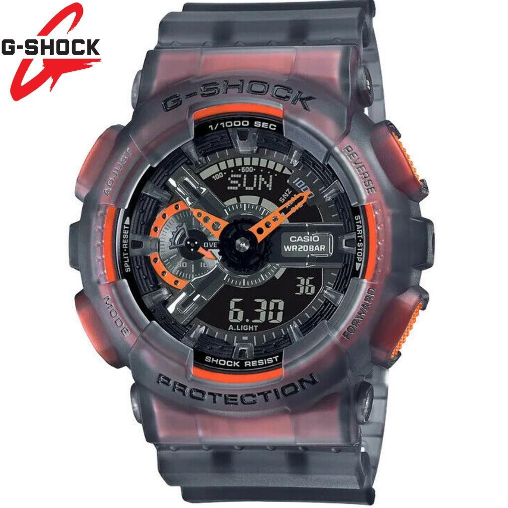 Jam Tangan Casio G shock Pria GSHOCK GA110 Jam Tangan Kantong Kertas Penuh Transparan Tahan Air