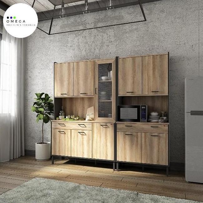 NEW ACTIV Kitchen Cabinet Lemari  Rak Penyimpanan Dapur 2 Pintu Furniture Industrial Style [AUSTIN K