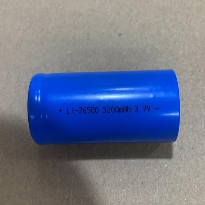 BATERAI LITHIUM RECHARGEABLE 26500 3,7 VOLT 3200 MAH.