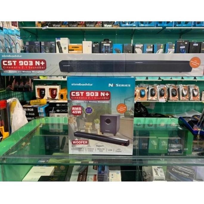Soundbar SIMBADDA CST 903N+ Speaker TV Wireless Bluetooth - FREE MIC - Karaoke Audio Set Desktop Mul