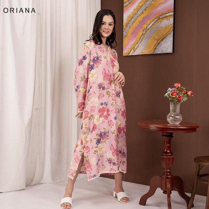 Oriana Homewear Daster Panjang Elfrinda Sizing Collection | Gamis Busui Hijab Friendly