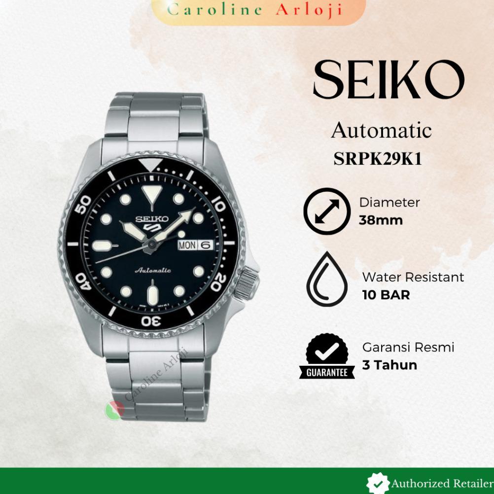 Jam Tangan Pria Seiko 5 Sport SRPK SRPK29K1 / SRPK31K1 / SRPK33K1/ SRPK35K1 Automatic Original Garan