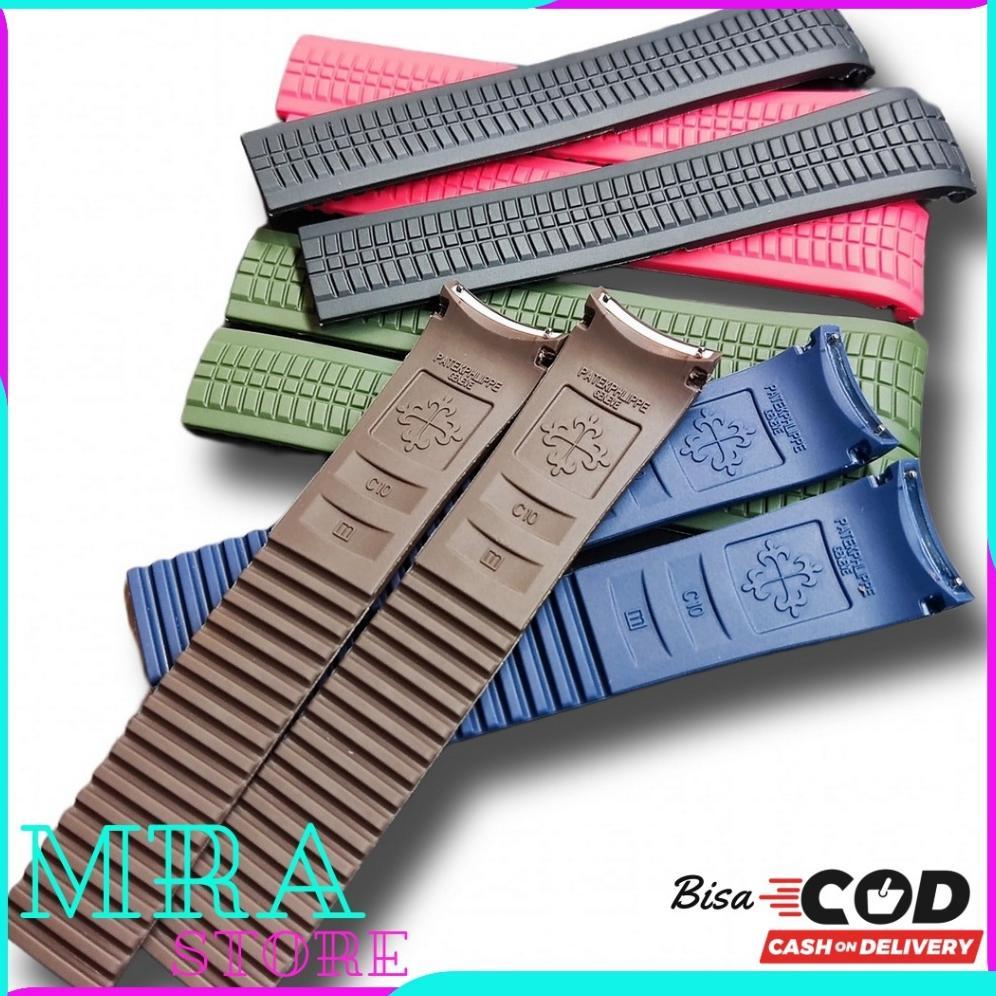 STRAP TALI JAM TANGAN RUBBER PATEK PHILIPPE AQUANAUT RUBBER PREMIUM