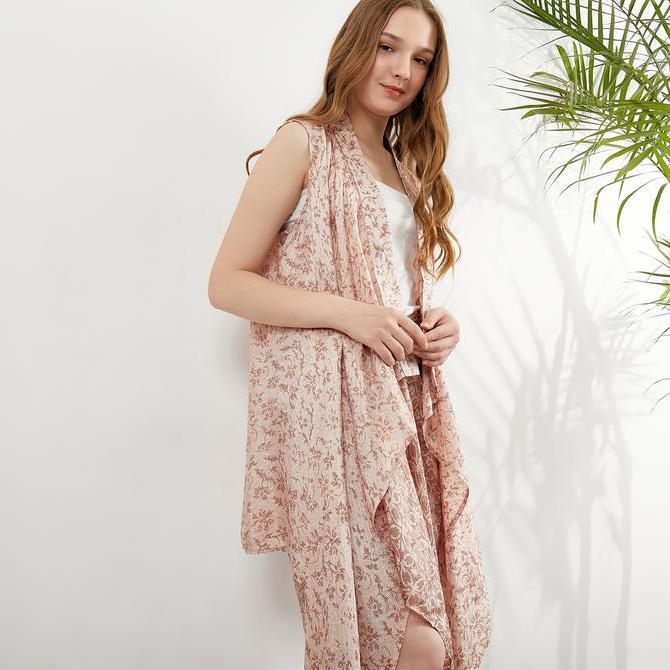 Batik Set Lunima / Baju Kondangan / Pesta / Kaftan Set / Batik Viscose Muslim Outer Wanita