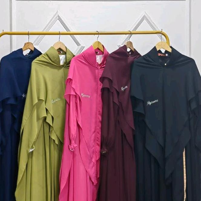 [Best Seller] Qanniah Gamis Syar'I Set Hijab By Megawarni