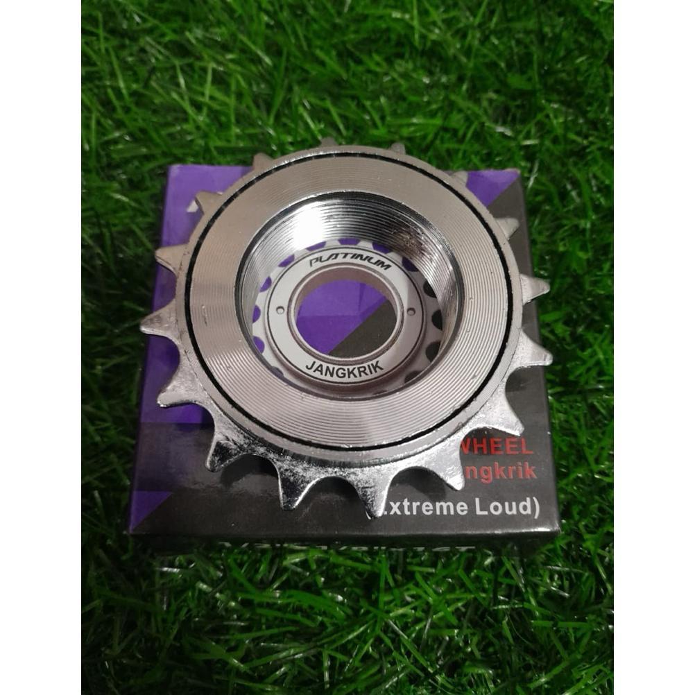 New Gir Belakang / Gear Freewheel 16T PLATINUM Jangkrik Chrome untuk Sepeda BMX