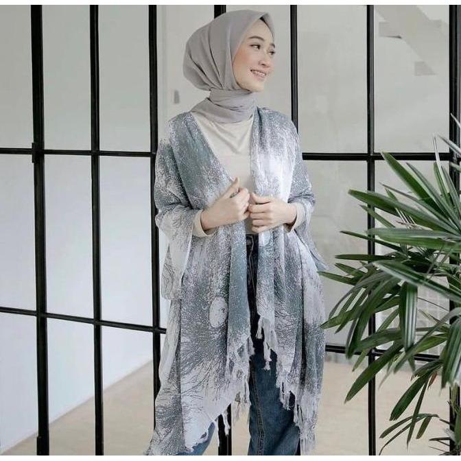 Outer Cardigan Rayon Motif Akar Bali