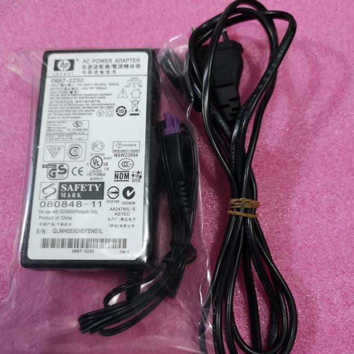 Adaptor HP Officejet 6000, 6500a, 7000, 7500a Ungu Besar 0957-2271 Ori