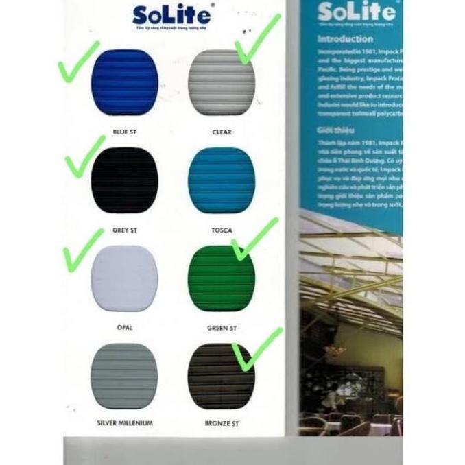BAHAN ATAP POLYCARBONATE 4MM MM MEREK SOLITE ORIGINAL DAN TERPERCAYA