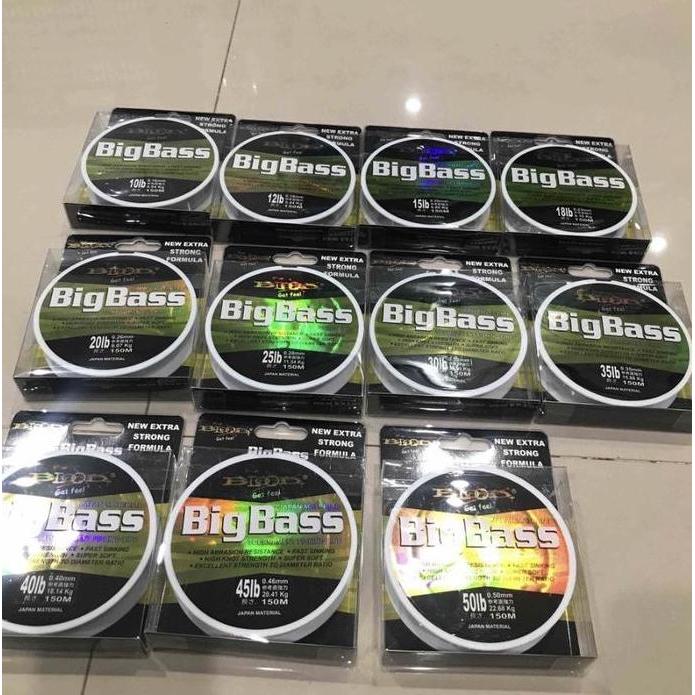 Hero_Maskur - Senar Blood Big Bass 150M Nylon Laut Kuat