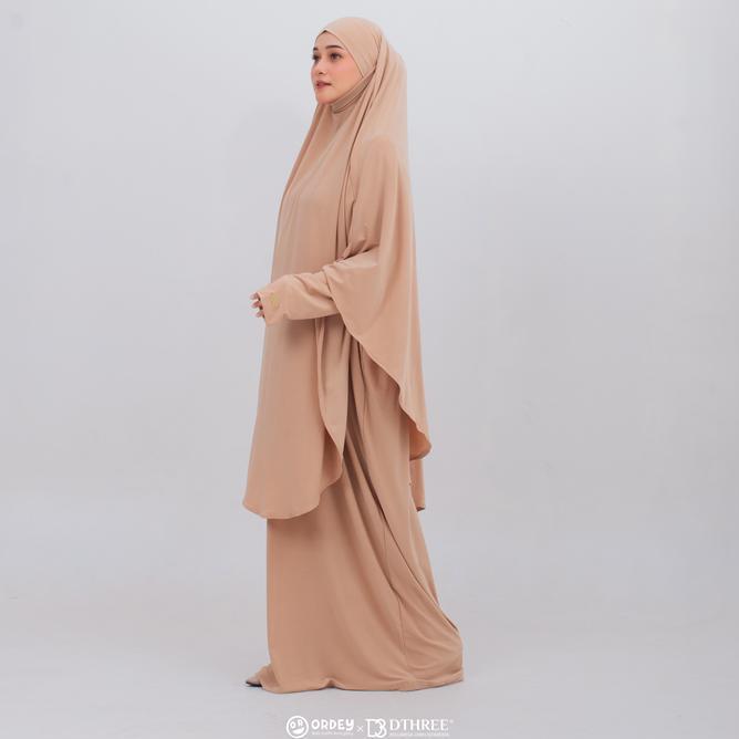 Dthree X Ordey - Abaya Sahiera Syari I  Abaya Haji Umroh I Abaya Jersey I Abaya Sahiera Set French K