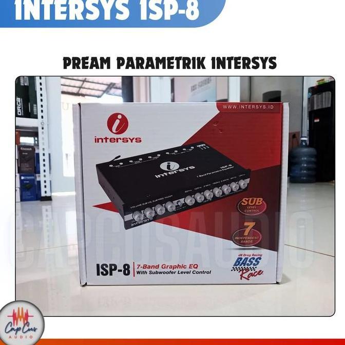 BEBAS ONGKIR - PARAMETRIC EQUALIZER 7 BAND INTERSYS ISP-8/PARAMETRIC INTERSYS ORI