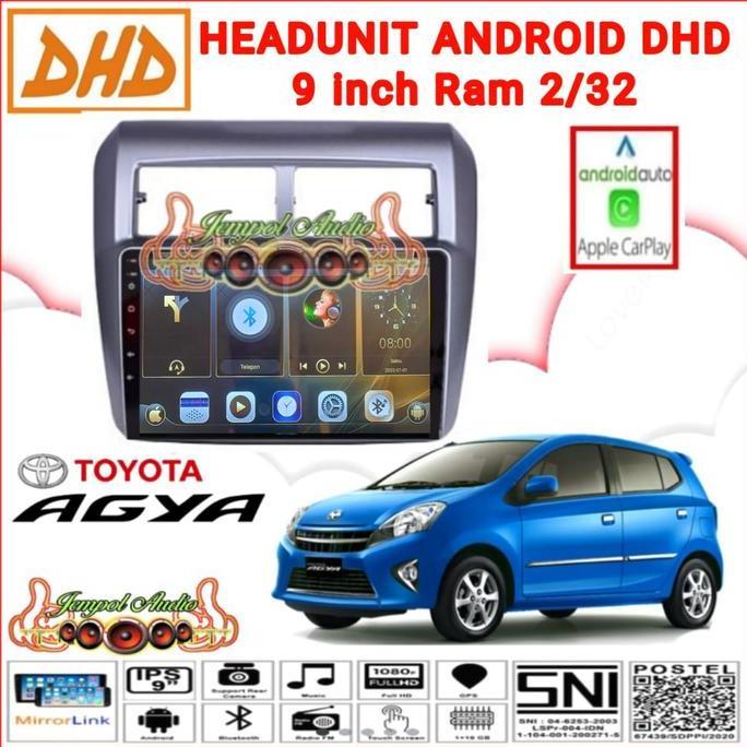 NEW Head Unit Android DHD 9 Inch OEM Ayla/Agya Layar Ips