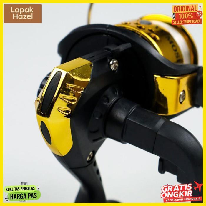 Premium Yumoshi Ril/Reel Pancing Spinning 3+1 Ball Bearing 5.2:1 Yumoshi Ril/Reel Pancing Spinning 3