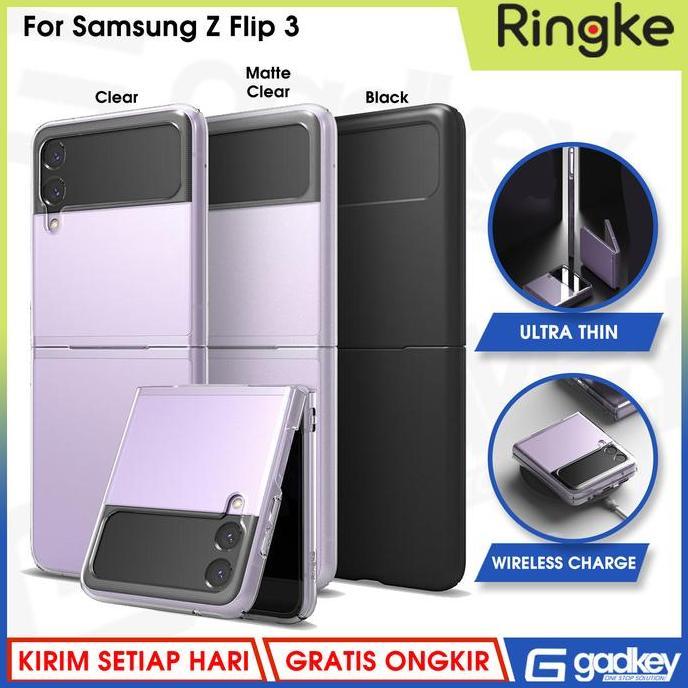 TERMURAH - Case Samsung Galaxy Z Flip 3 Flip3 RINGKE SLIM Casing Original