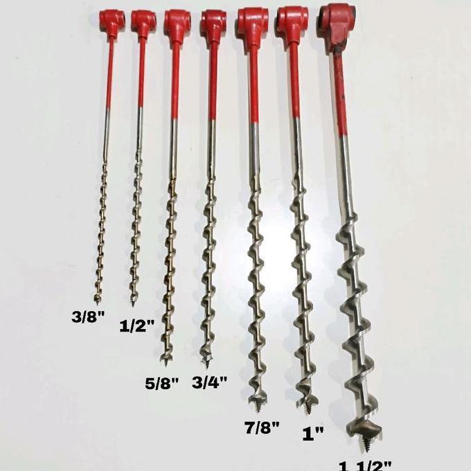 Mata Bor Kayu Manual Fukung 3/4" - Bor Tangan Putar 3/4 inch - Bor Naga - Mata Bor Kayu Panjang Nage