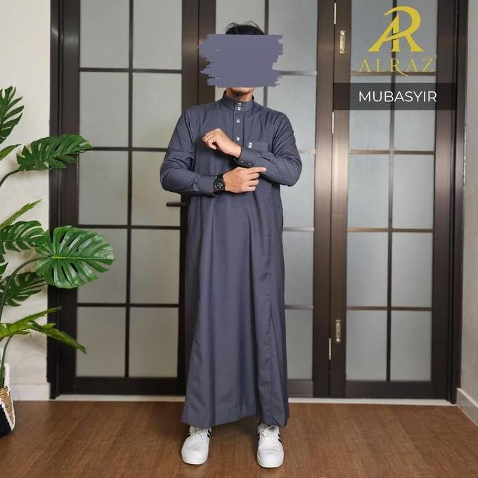 Jubah Wol Alraz lengan Manset premium Mubasyir Terlaris