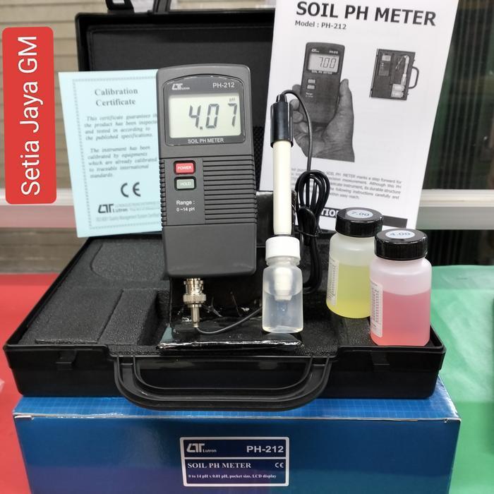 Lutron Ph-212 Soil Ph Meter - Alat Ukur Ph Tanah, Daging, Cream, Makanan Original Dan Terpercaya