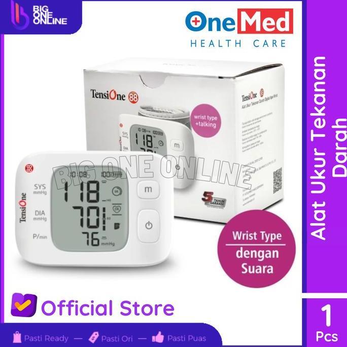 TensiOne 88 Pergelangan Tangan Wrist OneMed, Tensimeter Digital Alat Ukur Tekanan Darah