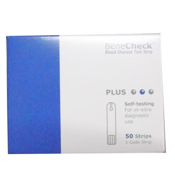 BENECHECK GLUCOSE STRIP 50 / Test Strip / TEST GULA DARAH