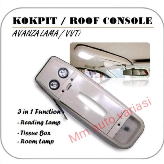 Promo kokpit/Roof Console tempat tisu atas untuk mobil Avanza Vvti/Xenia 2004-2011 Car COD