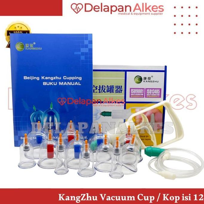 Kang Zhu Kop Angin / Alat Bekam isi 12 Vacuum Cup KangZhu BEST QUALITY