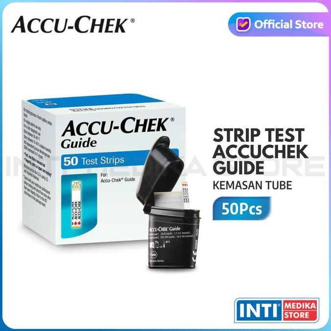 ACCU CHEK - Strip AccuChek GUIDE | Tabung Strip Anti Tumpah AccuCheck