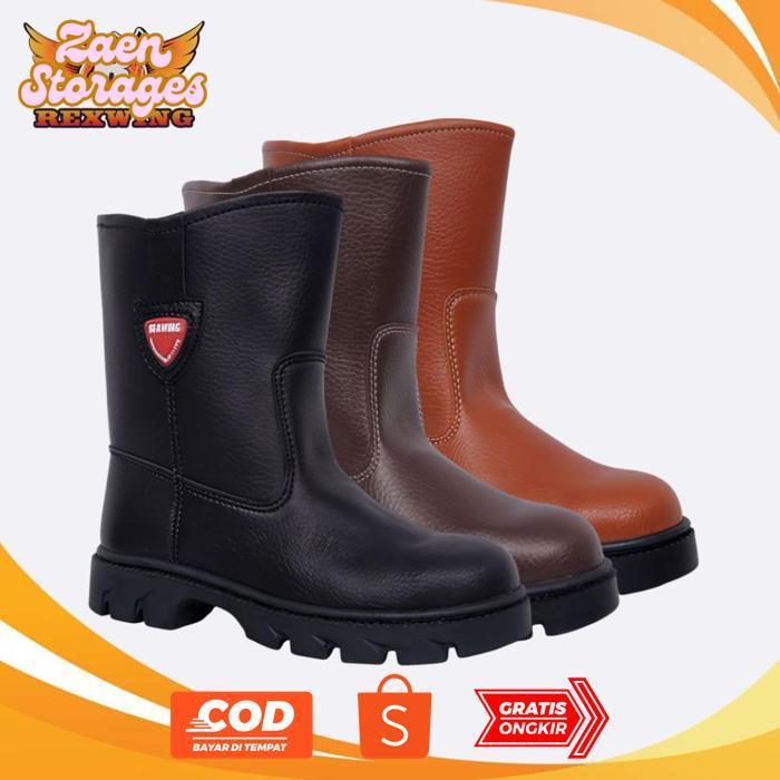 To94 Sepatu Safety Rexwing Boots Ujung Besi Sepatu Proyek Industri Shoes Safety Keselamatan kerja Be