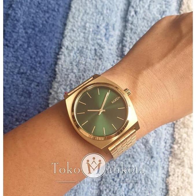Ready Jam Nixon Time Teller Gold Green Sunray A0451919