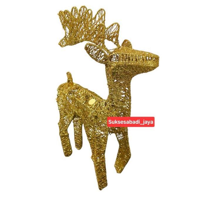 Pajangan Natal Rusa Tanduk Ukuran 30CM-50CM /Dekorasi Hiasan Natal CHRISTMAS REINDEER Ornament Kado 