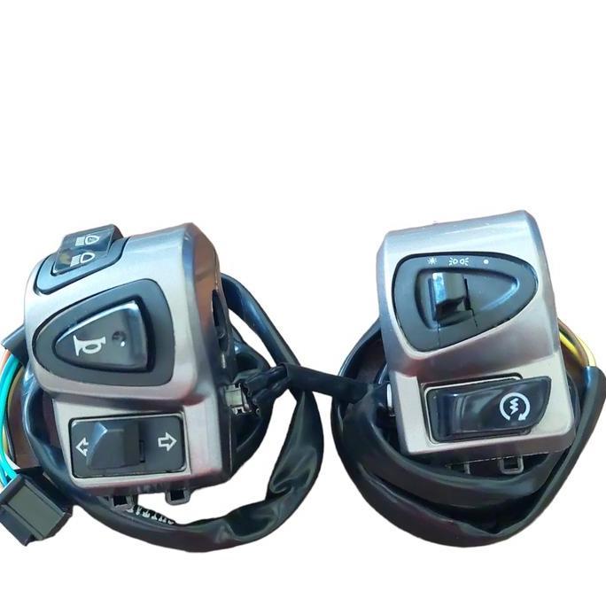 (silver ) saklar kiri kanan scoopy karbu - f1 tombol klakson on off lampu stater sein dim Motorcycle