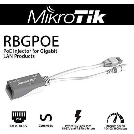 Mikrotik RBGPOE Gigabit Poe Injector