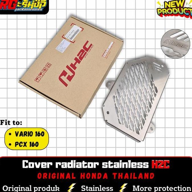 Cover pelindung radiator stainless H2C Thailand Vario 160 PCX 160