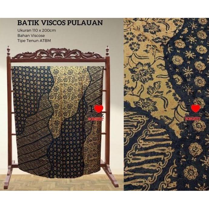 VISCOS PULOAN 3 DIMENSI MOTIF 4 VISCOSE VISKOS KAIN BATIK ROSEGOLD murah