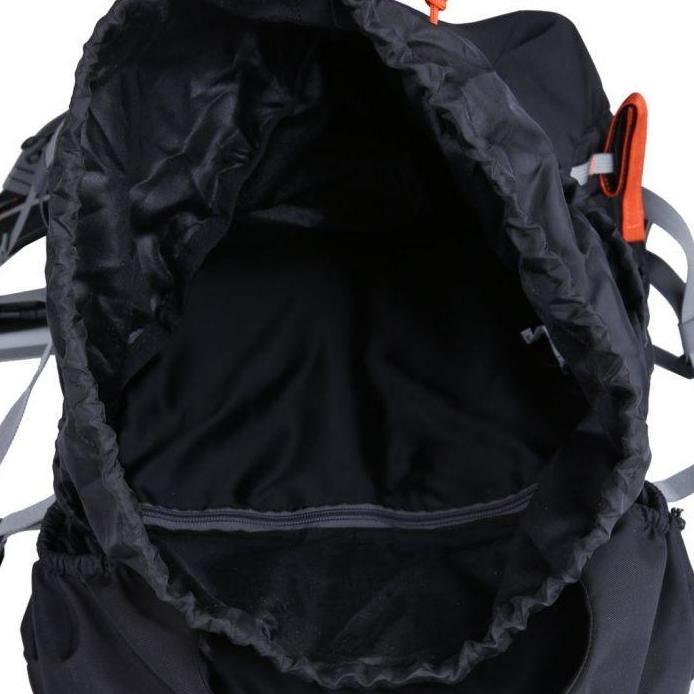 New Tas Eiger Rhinoss 1242 / Gekkota 1197 Black 45L + Rain Cover Tas Gunung Carrier Keril Original