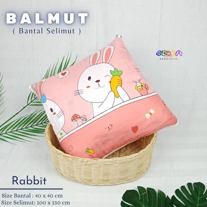 Ready Bantal Selimut Dewasa Lipat 100x150cm Halus Bulldog