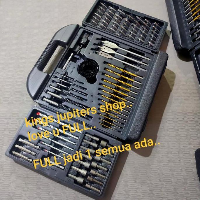 FULL MATA BOR BETON BESI KAYU KIPAS JLD HOLESAW MATA OBENG BIT SET JLD - Available