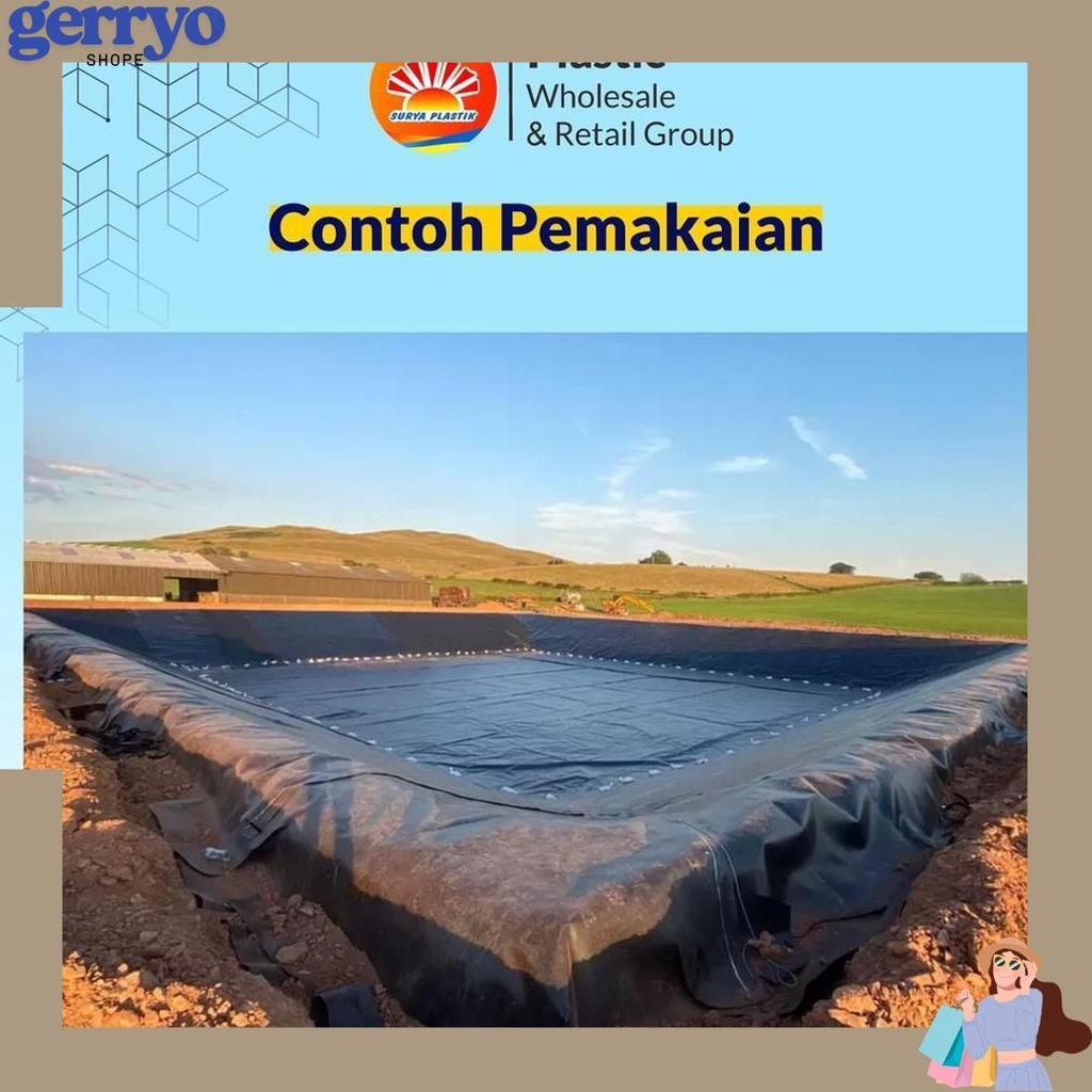 Geomembran Hdpe Tebal 500 Micron Lebar 5 Meter Teratas