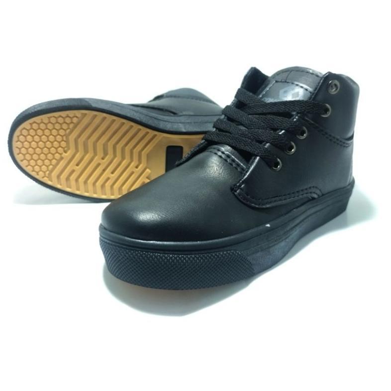 sepatu hitam polos anak laki laki sepatu sekolah laki laki 30 41