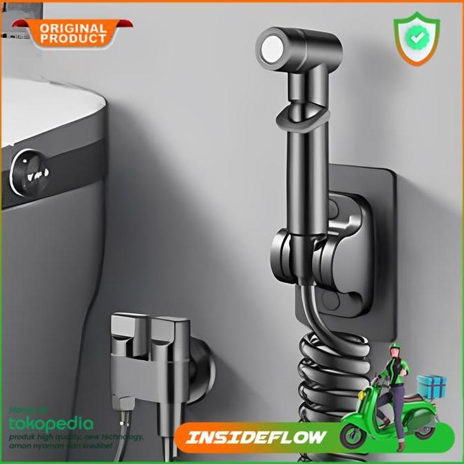 Fakinajayuuu - Jet Shower Set Semprotan Air Toilet | Bidet Washer Kloset Water Spray Lengkap Selang