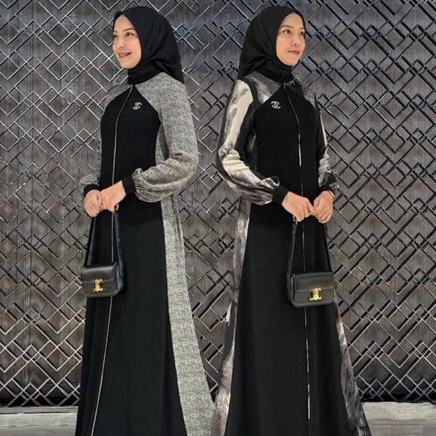 Madeira - Zahira Dress Gamis Wanita Premium Jetblack