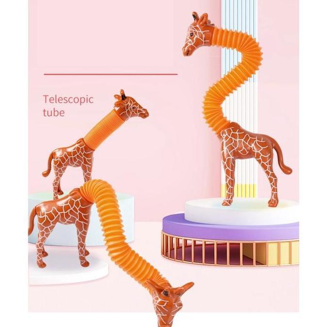 Mainan pop tube karakter, Pop light animal kartun