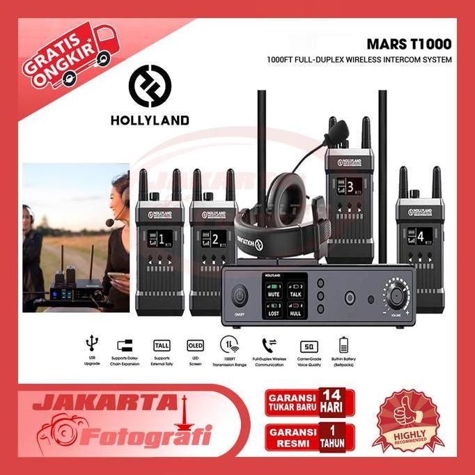 Murah Wireless Intercom Mars T1000 Hardcase Full-Duplex Intercom System