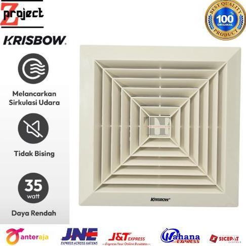 NEW KRISBOW Exhaust Fan Plafon 10 Inch / Hexos Fan Krisbow Ceiling 10 Inch