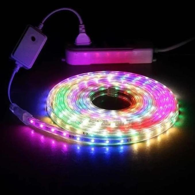 SU - Lampu LED Strip RGB Panjang 10M OUTDOOR / Lampu Hias LED Strip Rainbow 10 Meter