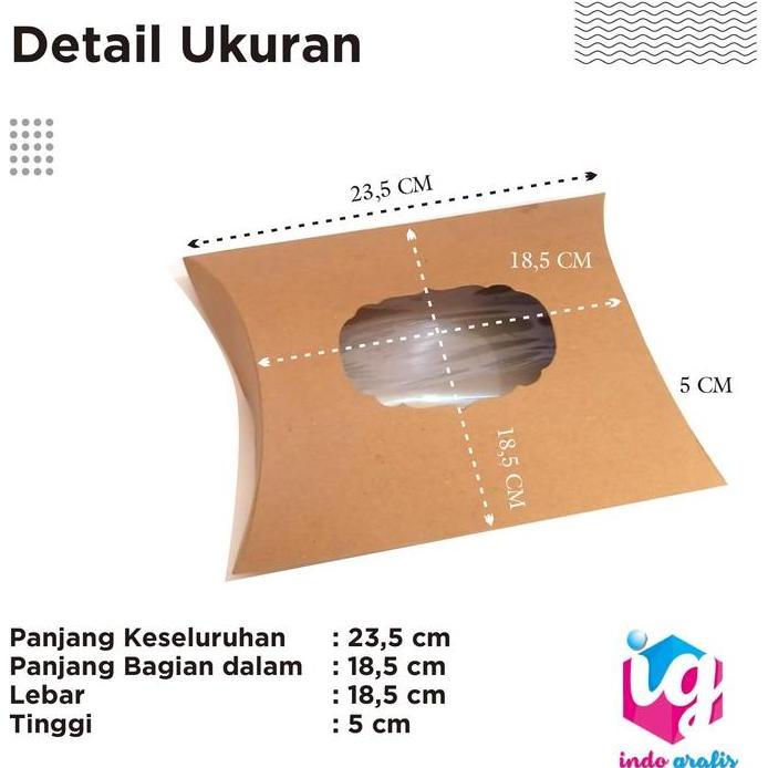 PILLOW BOX MIKA / BOX SOUEVNIR / PAPPER BOX MIKA / BOX HIJAB - SIZE XL