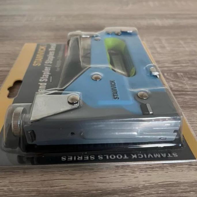 UJ - Stapler Gun STAMVICK Staples Tembak Ergonomic / Staple Tembak Tacker Besi 3 in 1