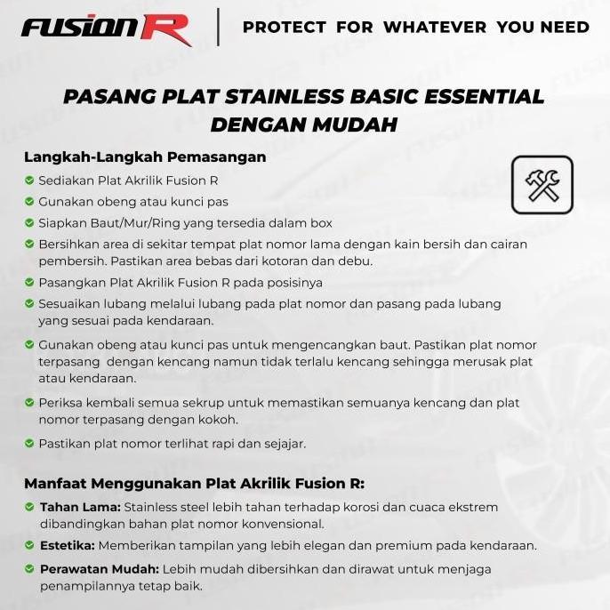 Dudukan Plat Mobil / Tempat Plat Akrilik / Tatakan Plat Akrilik Mika