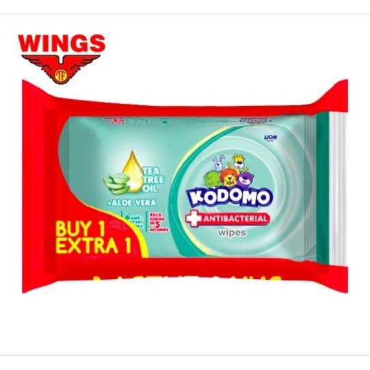 Kodomo Tisu Basah Antibakterial Bag Isi 50 Buy 1 Extra 1 x3 - Gambar 3
