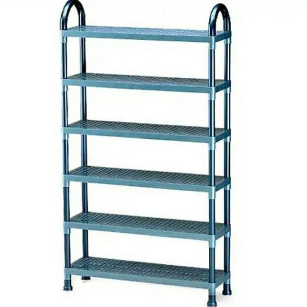 Rak Sepatu/Sendal Plastik, Lion Star, Susun 6.